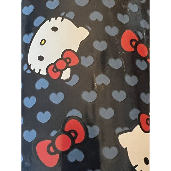 Hello Kitty Sanrio Valentine’s Day Coffee Mug Cup Blue Red Bows Heart Handle NEW - Picture 2 of 10